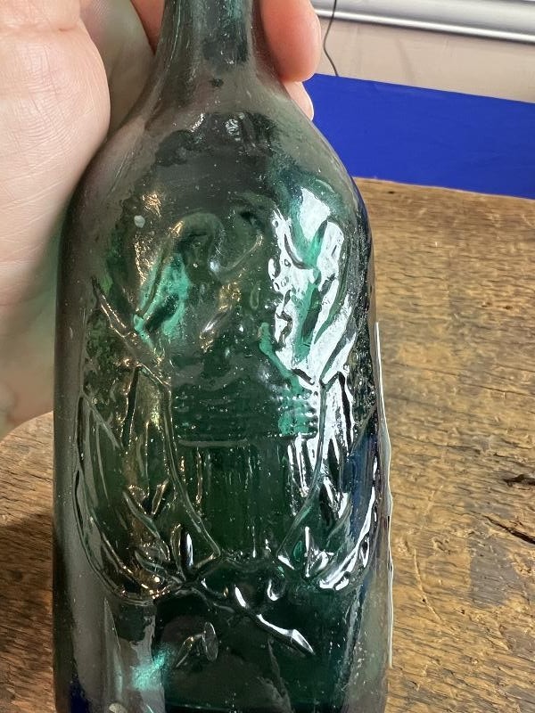 Fine Green George Gemenden Savannah Georgia Confederate Soda Bottle