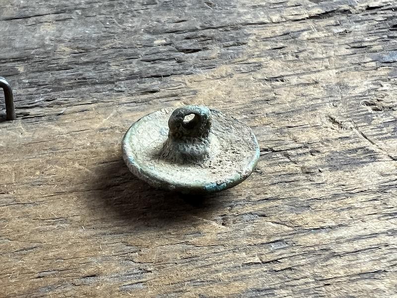 DUG CIVIL WAR CONFEDERATE CAST I INFANTRYMAN'S COAT BUTTON CHICKAMAUGA
