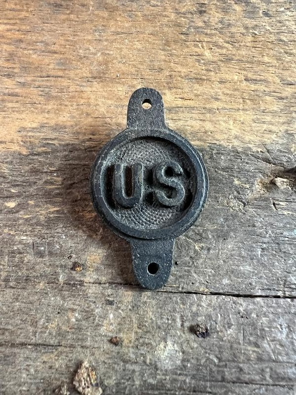 Original Civil War M1858 US Cavalry Horse Bit Rosette Recovered in Petersburg Virginia