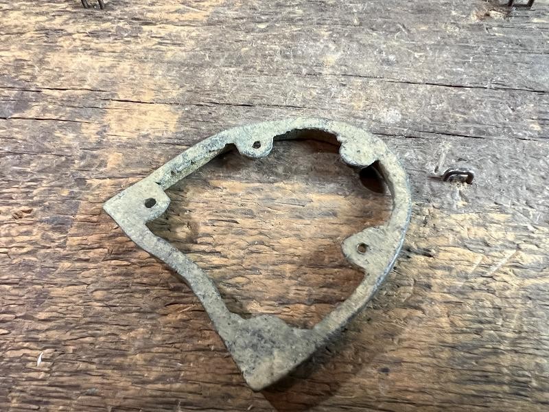 Civil War Dug Large Brass Heel Plate Kolb Farm Marietta Georgia