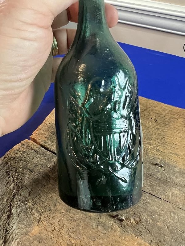 Fine Green George Gemenden Savannah Georgia Confederate Soda Bottle