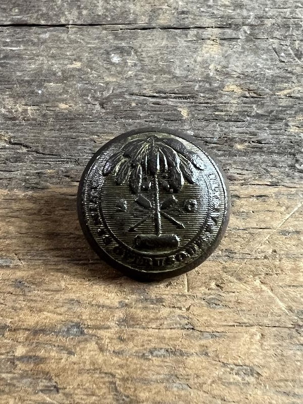 Confederate South Carolina State Seal Coat Button Horstmann Rays Bm Savannah Ga
