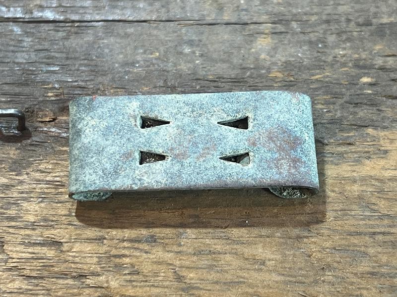 DUG CIVIL WAR US BRASS BELT KEEPER