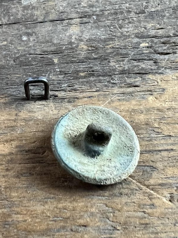 DUG CIVIL WAR CONFEDERATE CAST I INFANTRYMAN'S COAT BUTTON KENNESAW MNT GA