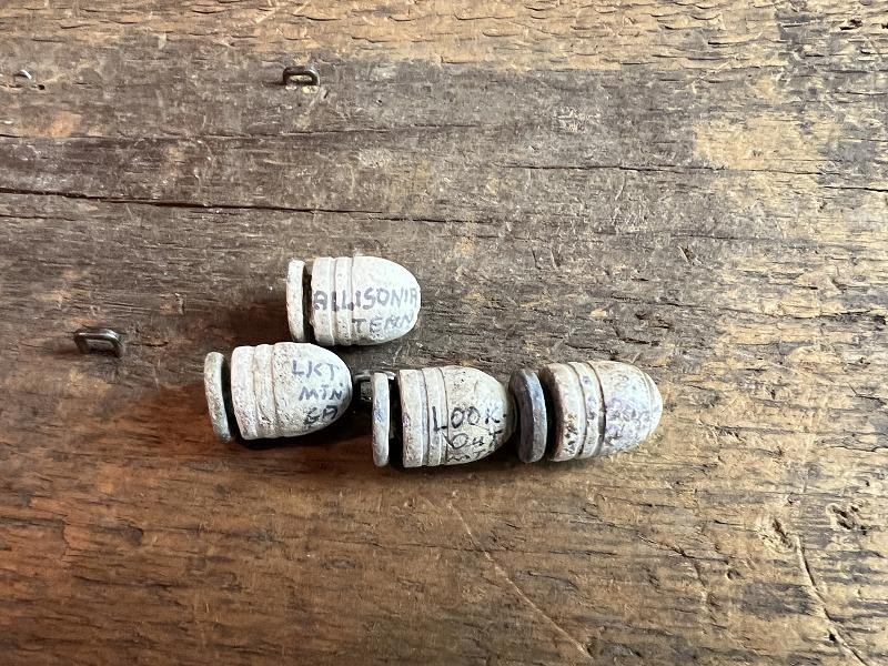 4 Dug ID Civil War Williams Cleaner Bullets Drops Lookout Mountain and Allisonia Tn