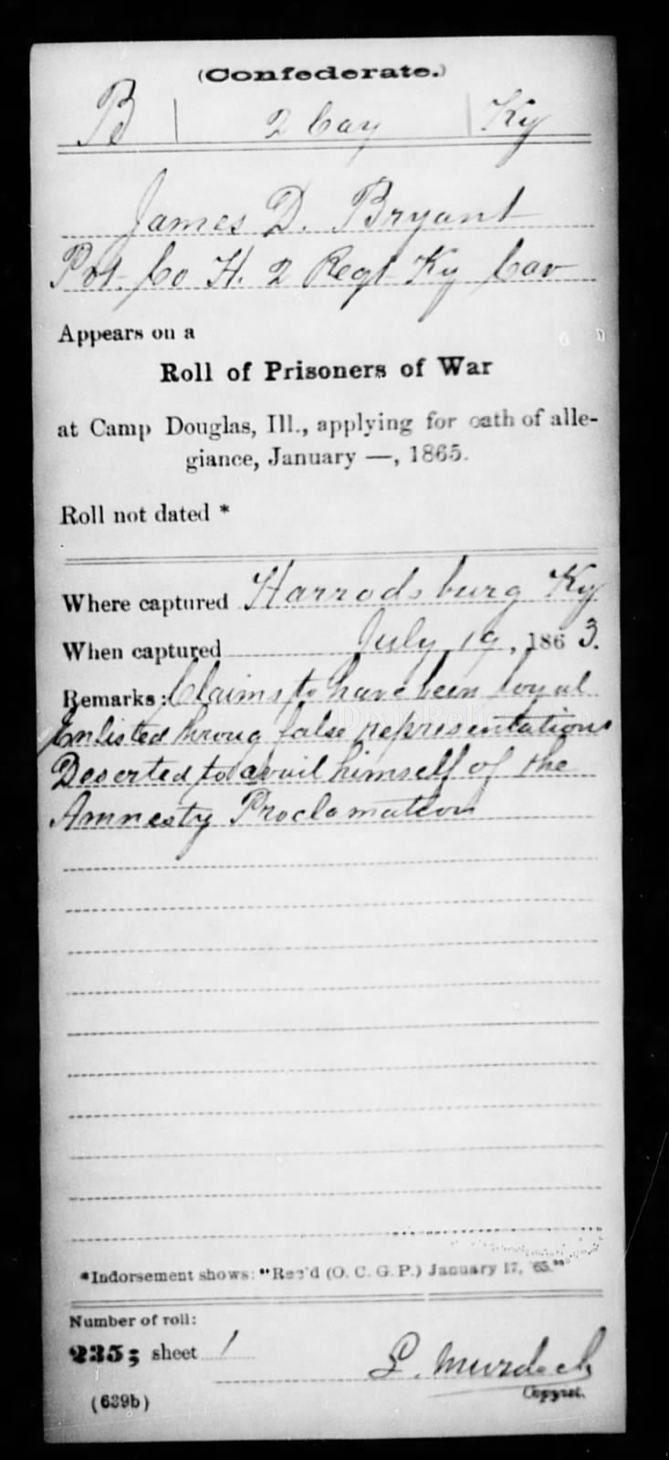 Southern Cross and Grouping of Soldier Who Fought for General John Hunt Morgan