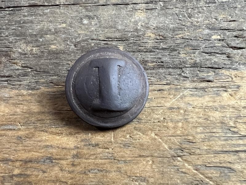 DUG CIVIL WAR CONFEDERATE CAST I INFANTRYMAN'S COAT BUTTON NASHVILLE