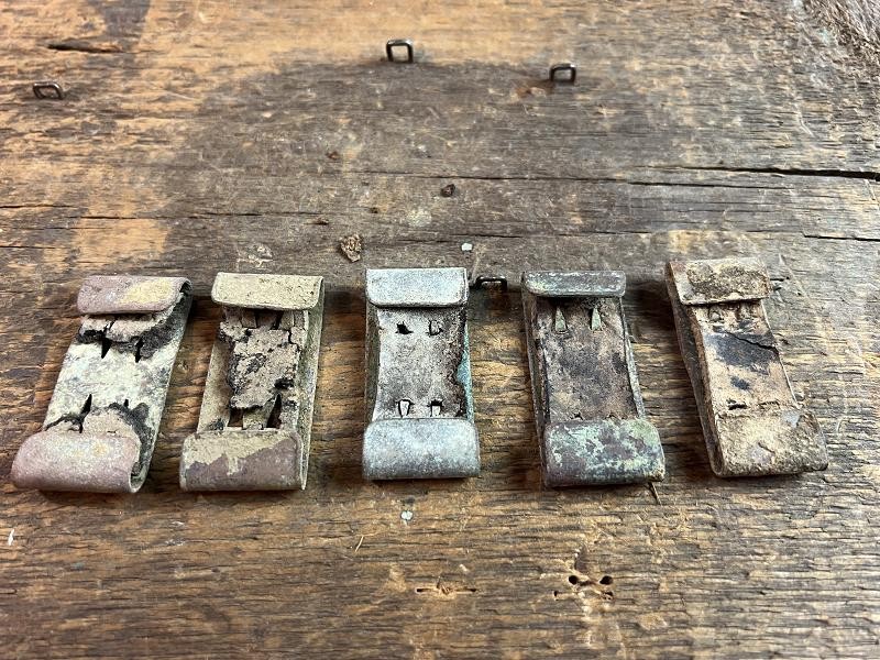 Dug Civil War US Brass Belt Keeper From the Hansborough Ridge Va Camp.