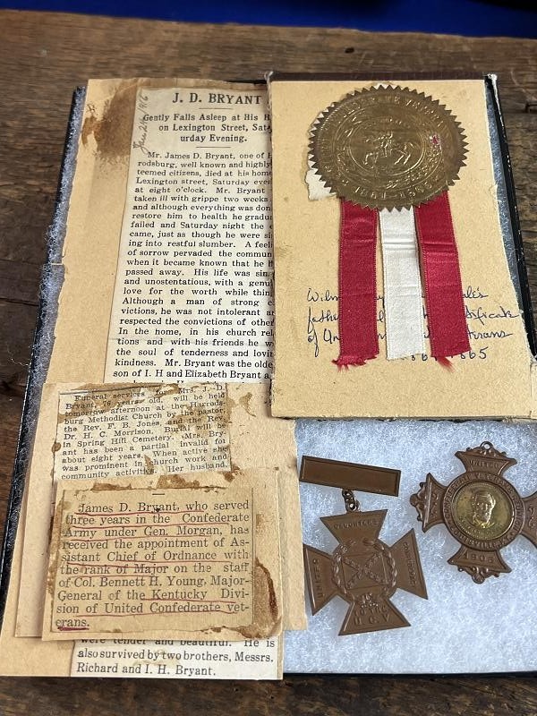 Southern Cross and Grouping of Soldier Who Fought for General John Hunt Morgan
