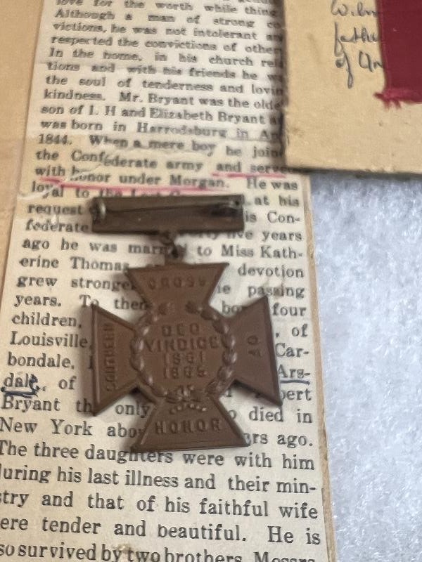 Southern Cross and Grouping of Soldier Who Fought for General John Hunt Morgan